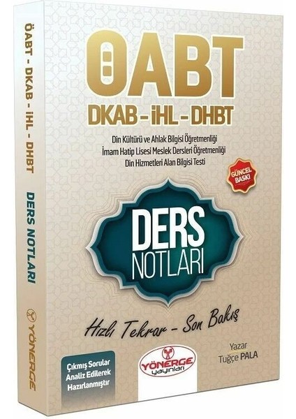 Öabt Din Kültürü ve Ahlak Bilgisi ve Dhbt Ders Notları