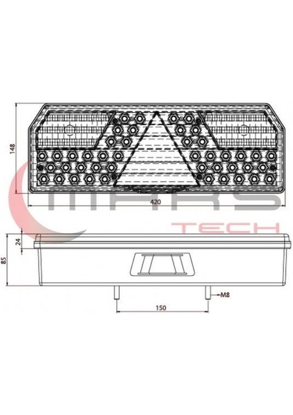 MARS-720126 Universal LED Sol Stop Lamba