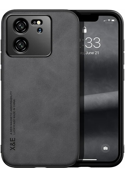Xiaomi 13T Cilt Hissi Manyetik Emme Cep Telefonu Kılıfı (Yurt Dışından)