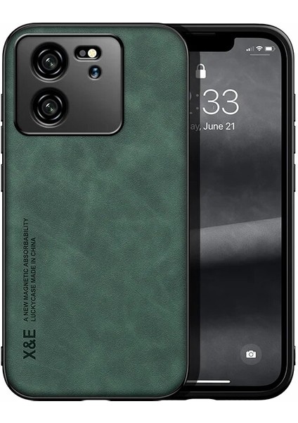 Xiaomi 13T Cilt Hissi Manyetik Emme Cep Telefonu Kılıfı (Yurt Dışından)