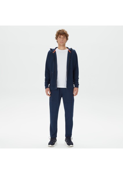 Nautıca Erkek Lacivert Standart Fıt Kapüşonlu Sweatshırt K37237T.4NV
