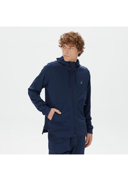Nautıca Erkek Lacivert Standart Fıt Kapüşonlu Sweatshırt K37237T.4NV