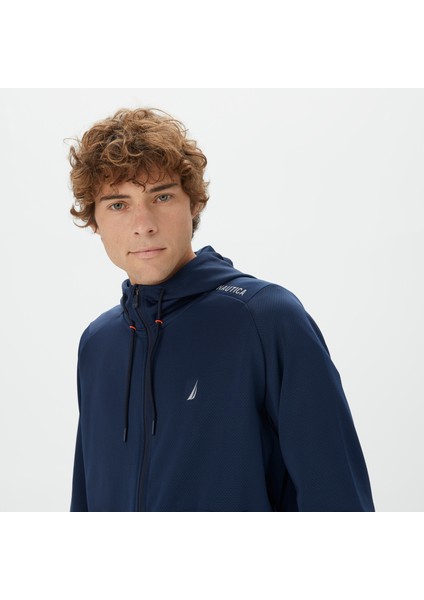 Nautıca Erkek Lacivert Standart Fıt Kapüşonlu Sweatshırt K37237T.4NV