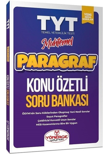 Tyt Muhtemel Paragraf Konu Özetli Soru Bankası