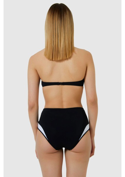 3425 Siyah Straplez Bikini Takımı