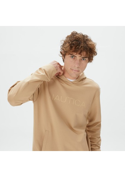 Nautıca Erkek Bej Standart Fıt Uzun Kollu Sweatshırt KE37650T.2SA fırsatları