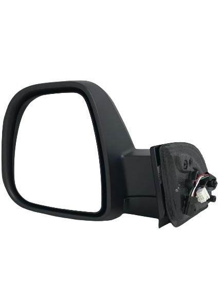 Dış Dikiz Aynası Peugeot Partner Tepee, Citroen Berlingo 2013-2018 Elektrikli, Isıtmalı, Manuel Katlanır, Siyah Kapak, 5 Pin, 2 Soket