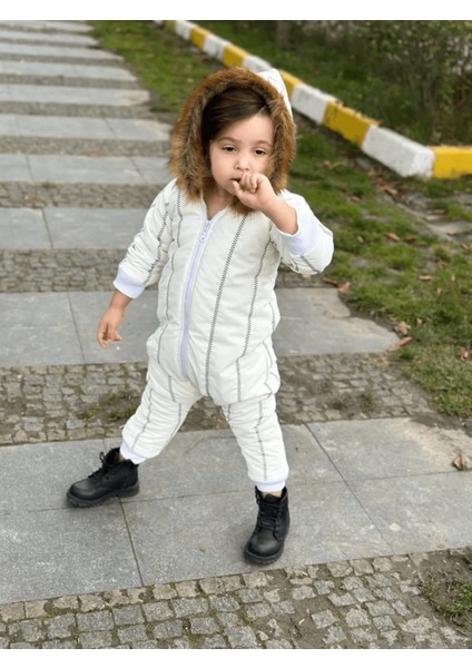 Ares Kids Fashion Kar Tulumu Siyah Suya Dayanıklıdır