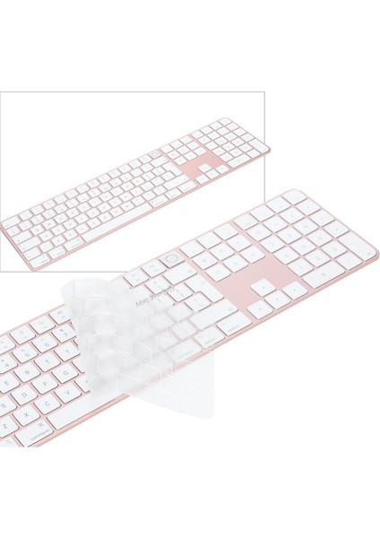 Mcstorey Apple Magic Keyboard-3 A2520 Numeric ile Uyumlu Silikon Klavye Kılıfı