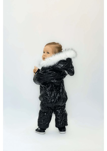 Ares Kids Fashion Kar Tulumu Siyah Suya Dayanıklıdır