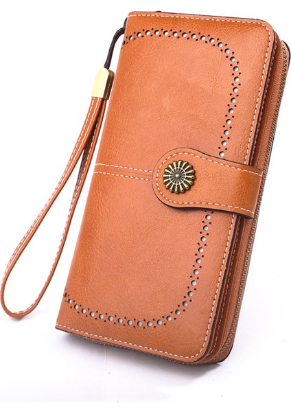 Moda Bozuk Para Cüzdanı Uzun Fermuarlı Cep Telefonu Çantası Kart Tutucu Bozuk Para Çantası (Yurt Dışından)