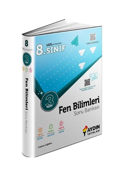 8. Sınıf Fen Bilimleri Üç Adım Soru Bankası