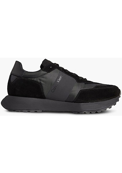 Calvin Klein Erkek Marka Logolu Rahat Taban Bağıcıklı Siyah Sneaker HM0HM00497-00U