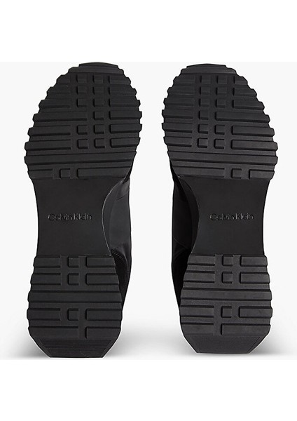 Calvin Klein Erkek Marka Logolu Rahat Taban Bağıcıklı Siyah Sneaker HM0HM00497-00U