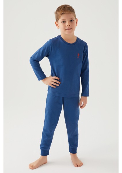 Erkek Çocuk Ikili Takım Koyu Indigo