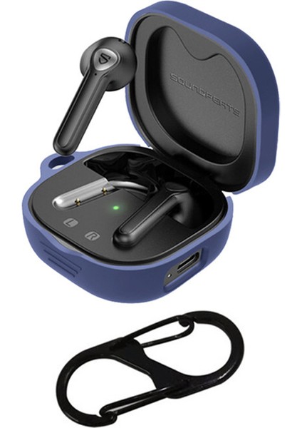 Soundpeats Trueair2 Anti-Drop Kılıf Silikon Kapağı Tokalı (Yurt Dışından)