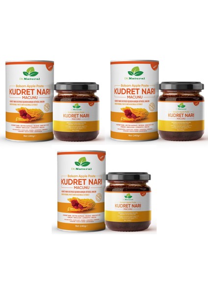 Dr. Natural Kudret Narı Macunu Bitki Karışımlı Bitter Melon Macun 240 gr x 3 Adet