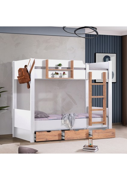 Ranza, Asya Ayrılabilir Çekmeceli Ranza + 2 Comfort Yatak