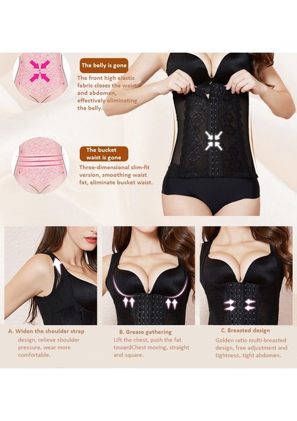 Göğüslü Dantel Karın Destek Göğüs Shapewear (Yurt Dışından) modelleri