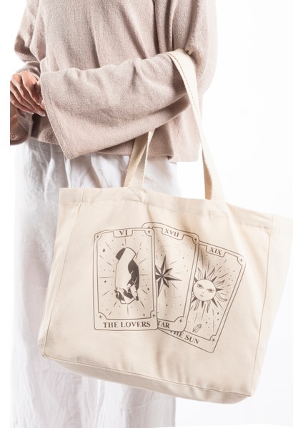 "tarot Cards" Canvas Tote Omuz ve Plaj Çantası fiyatları