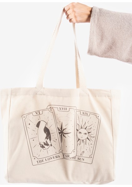 "tarot Cards" Canvas Tote Omuz ve Plaj Çantası modelleri