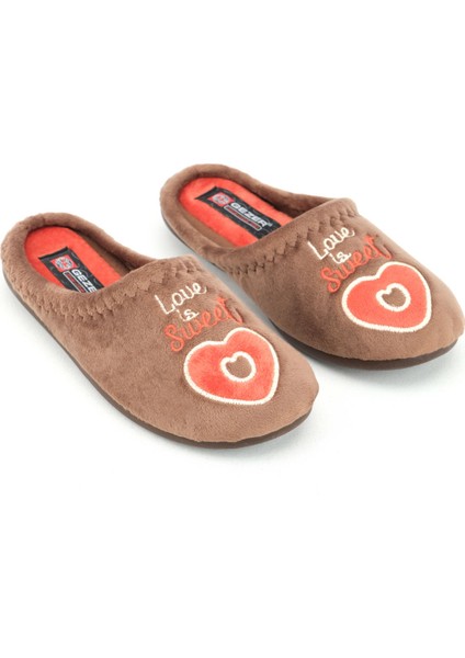 Kışlık Kadın Nakışlı Ev Bahçe Terlik modelleri