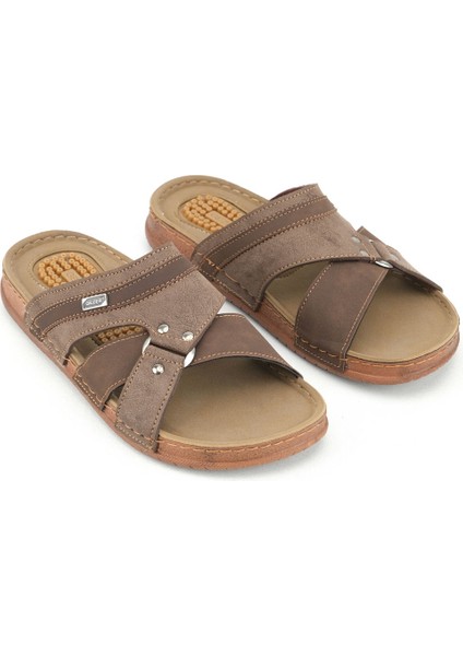 Yazlık Erkek Suni Deri Pu Taban Rahat Günlük Terlik modelleri