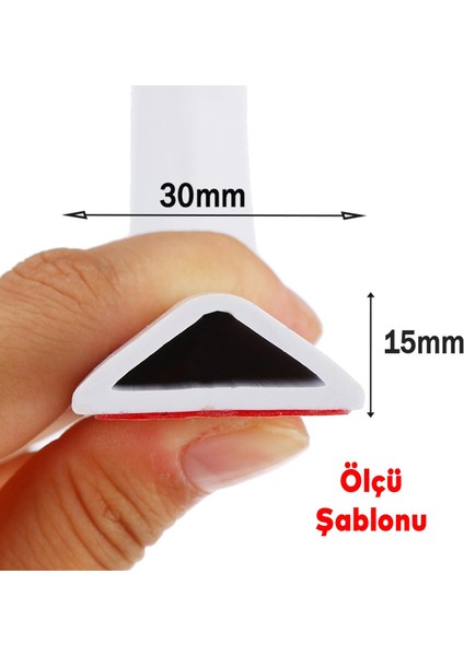 Su Bariyeri Kapı Altı Sızdırmaz Su Tutucu Yapışkanlı Slikon Bant Bandı 1 Metre BND01010015