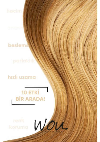 World Of Unique Saç Bakım Sütü, Doğal Bitki Özlü 10 Etkili Saç Besleyici Keratin Sütü 150ml Woukeratinmilk