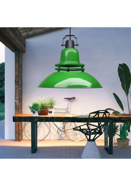 Endüstriyel Metal Retro Yeşil Sarkıt AYD-3655