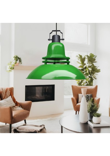 Endüstriyel Metal Retro Yeşil Sarkıt AYD-3655