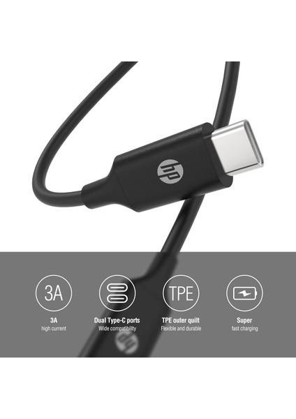 DHC-TC107-2M USB3.1 Type-C To Type-C Hızlı Şarj Kablosu [2 Metre]