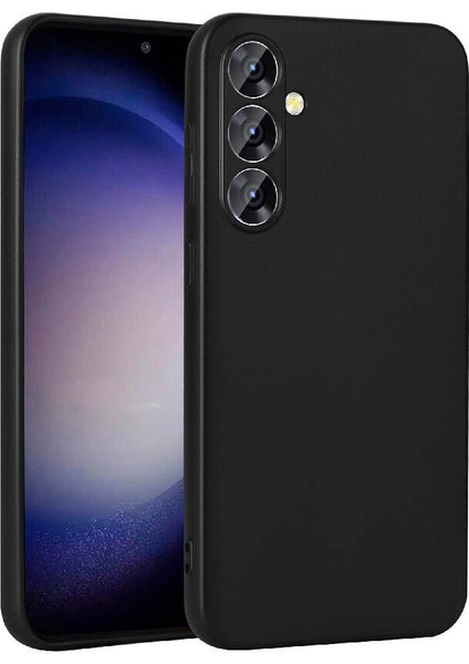 Galaxy S23 Fe Kılıf Kamera Korumalı Klasik Mat Renkli Yumuşak Premier Silikon Siyah