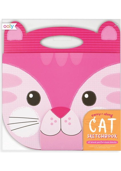 Pembe Ooly Carry Along Eskiz Defteri - Kedi