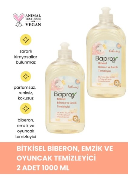 Baby Bitkisel Biberon Emzik Temizleyicisi 500 ml * 2 Adet