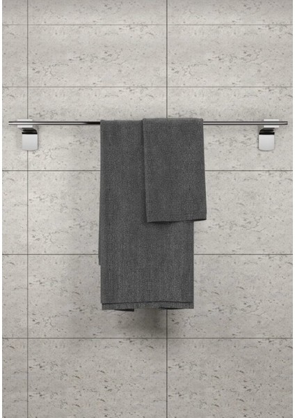 Krom Lux 5'li Banyo Seti Kapaklı Wc Kağıtlık, Bornozluk, Uzun Havluluk, Solo Havluluk, Diş Fırçalık
