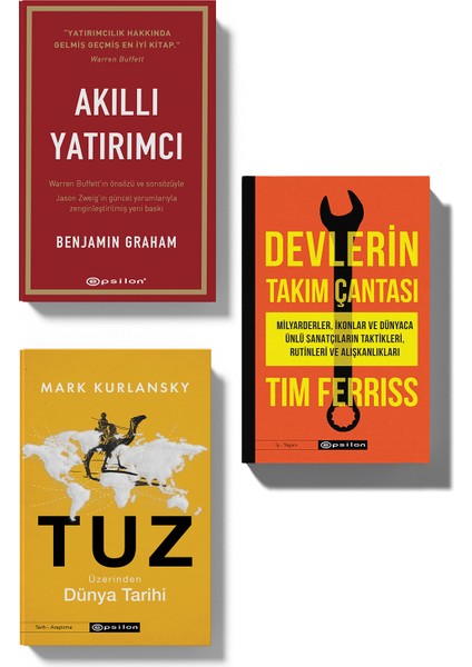Tuz Üzerinden Dünya Tarihi - Akıllı Yatırımcı - Devlerin Takım Çantası 3 Kitap