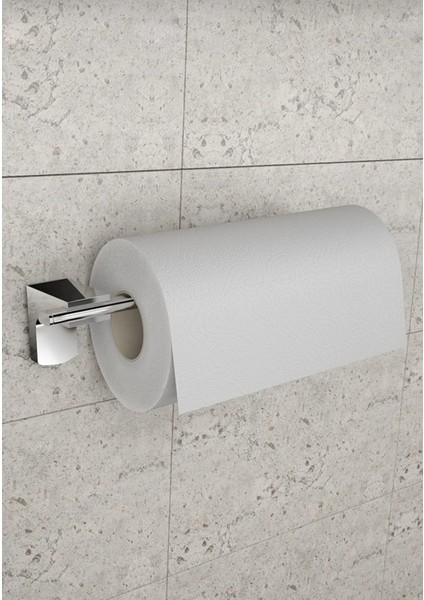 Krom Lux 5'li Banyo Seti Kapaklı Wc Kağıtlık, Bornozluk, Uzun Havluluk, Solo Havluluk, Diş Fırçalık