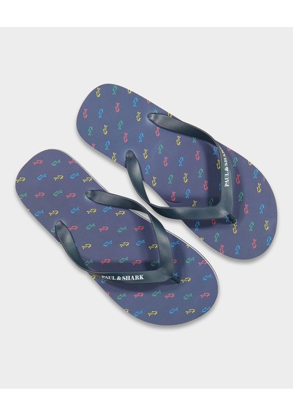 Erkek Balık Baskılı Parmak Arası Lacivert Terlik 22418033-013 indirimleri