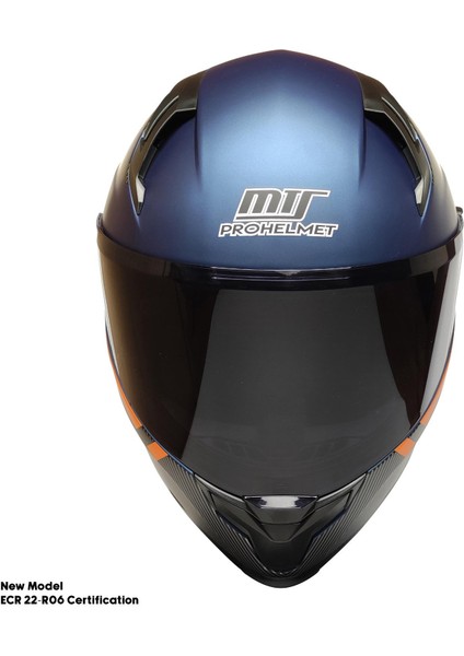 Motosiklet Kask Ece 22.R06 Sertifikalı Güneş Vizörlü Fiber Kask Full Face Motor Kaskı Yeni Sezon