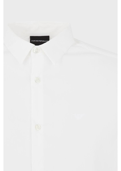 Erkek Marka Logo Detaylı Regular Fit Uzun Kollu Beyaz Gömlek 8N1C09 1NI9Z-0100 indirimleri