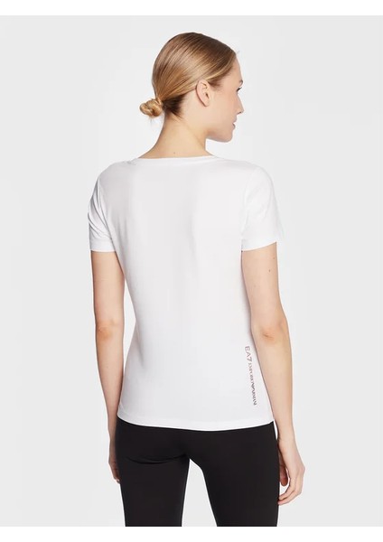 Kadın Bisiklet Yaka Baskılı Rahat Beyaz T-Shirt 3Rtt17 Tjdzz-1100 modelleri