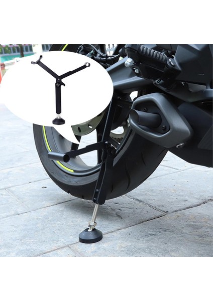 Motosiklet Tekerleği Kaldırıcı Yan Standlar Kickstand Tamir Aracı Sağlam Dayanıklı Siyah 22X5 cm (Yurt Dışından)