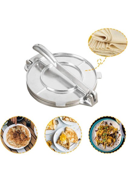 Ağır Hizmet Tipi 6.5 '' Alüminyum Tortilla Inç Un Mısır Tortilla Makinesi Tortilla Presleme (Yurt Dışından)