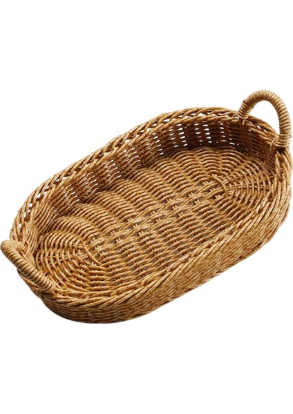 Gazechimp_au Dolap Yemek Için I El Yapımı Hasır Sepet Sepeti Oval (Yurt Dışından)