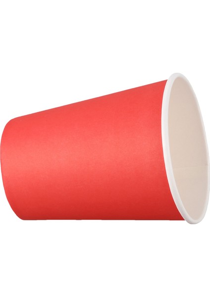 40 Karton Bardak (9oz) - Düz Düz Renkler Doğum Günü Ikram(Kırmızı) (Yurt Dışından)