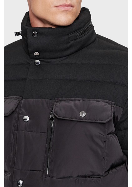 Dik Yaka Su Itici Regular Fit Mont Erkek Mont 50497841 001