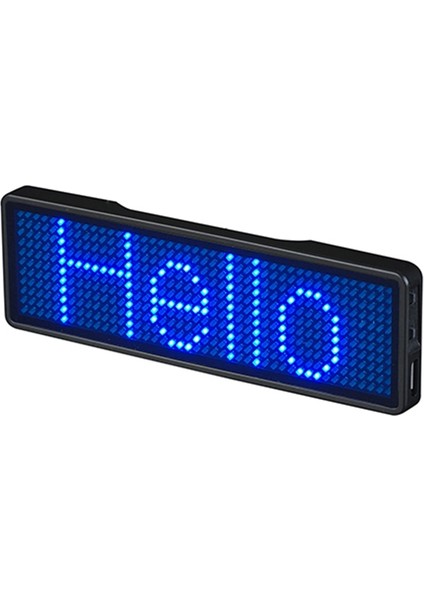 Bluetooth LED Yaka Kartı Şarj Edilebilir Işık Burcu Dıy Programlanabilir Kaydırma Mesaj Panosu Ekran Led, Tip 5 (Yurt Dışından)