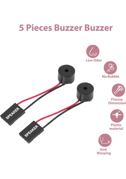 5 Adet Anakart Hoparlör Buzzer Pc Bilgisayar Anakartı Dahili Bip Sesi Bilgisayar Tamiri Için (Yurt Dışından)