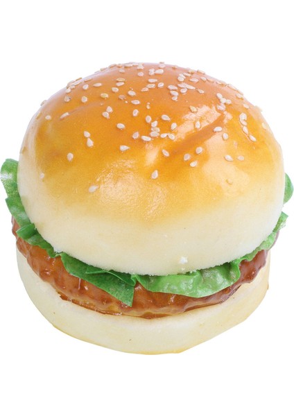 Ξ Ny Ue Zhang 3 Adet Gerçekçi Hamburger Gerçekçi Simülasyon Hamburger Fırın Ekran Çocuk Gıda Ekmek Oyuncak Ev Dekorasyon (Yurt Dışından)